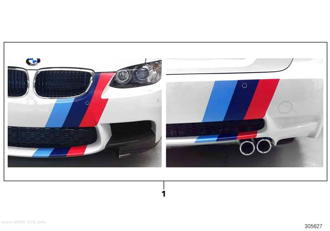 Šema: M Performance Giugiaro prednji i zadnji deo