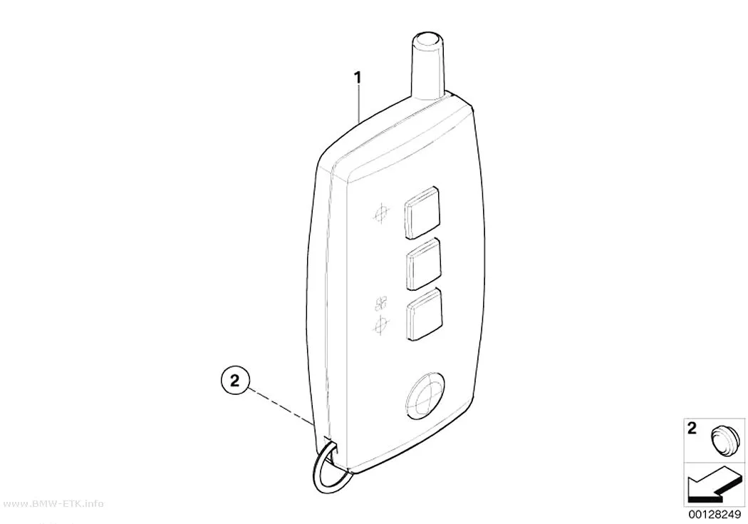 Šema: Predajnik za daljinsko upravljanje pomoćnim grejanjem