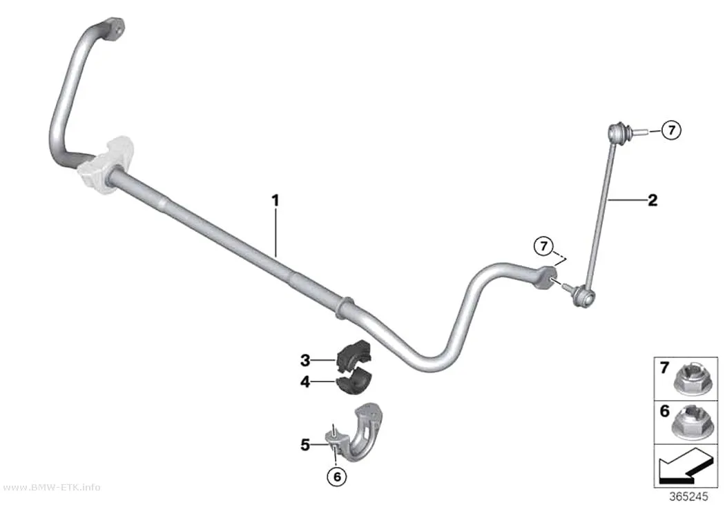 Šema: Stabilizator, prednji