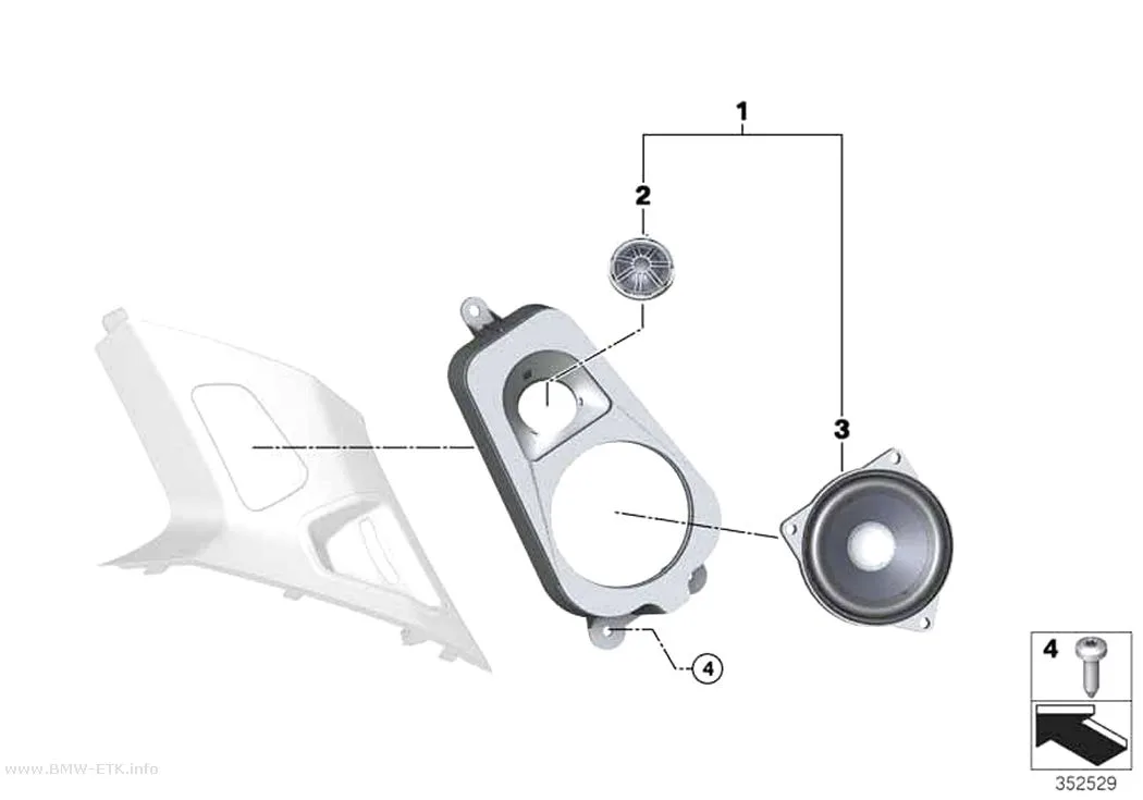 Šema: Pojedinačni delovi Top HiFi sistema, D-stub