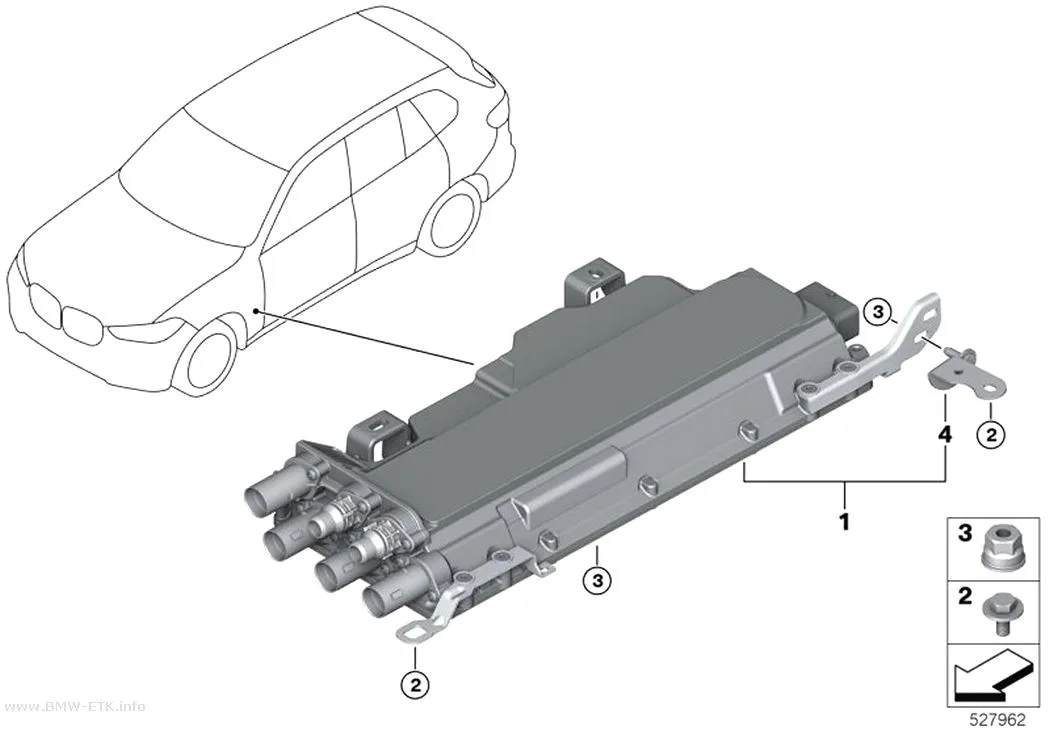 Šema: Upravljačka jedinica konvencionalne elektronike punjenja KLE
