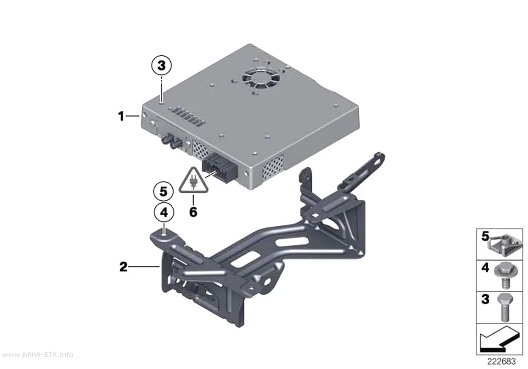Šema: TV modul / držač