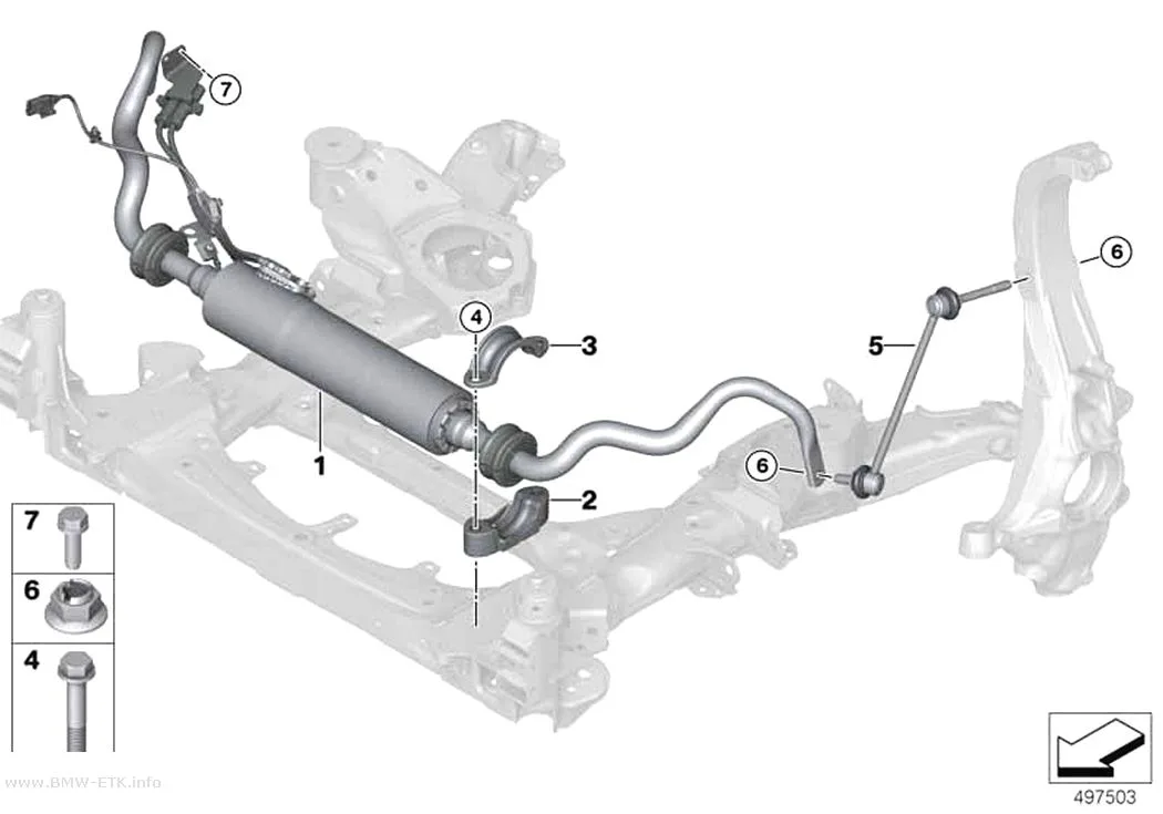 Šema: Prednja stabilizatorska šipka / Dynamic Drive