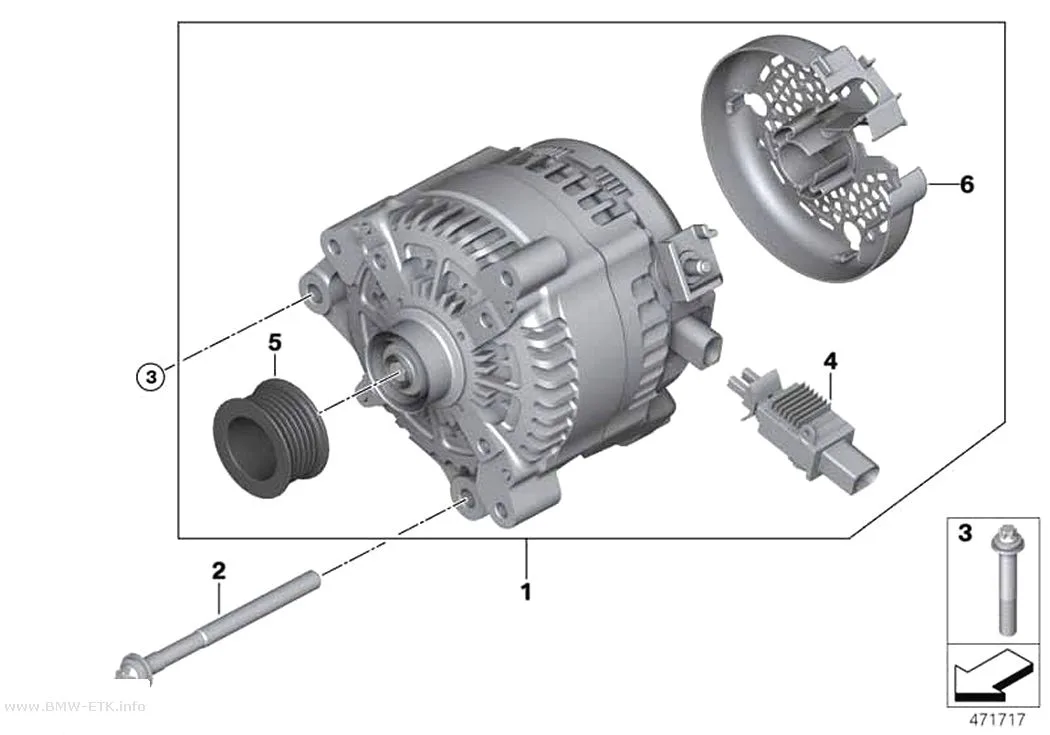 Šema: Alternator