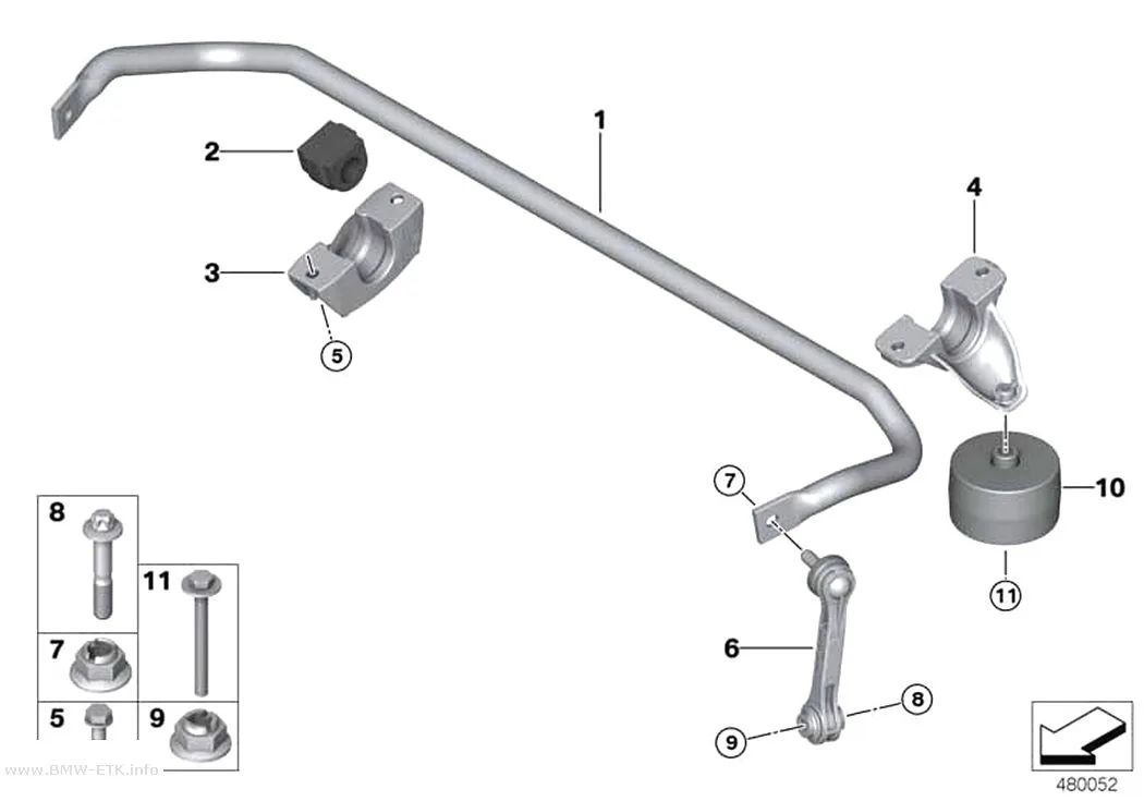 Šema: Stabilizator, zadnji