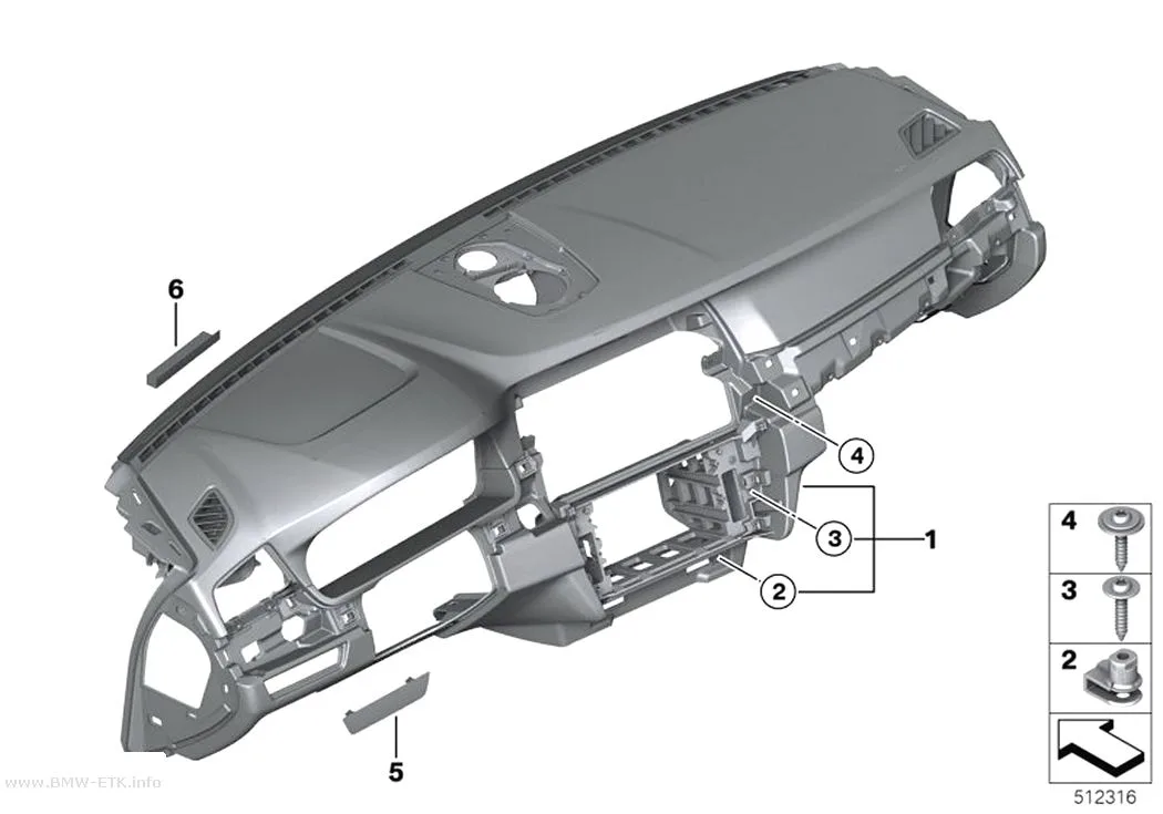 Šema: Obloga instrument table