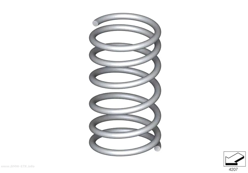 Šema: Prednja spiralna opruga