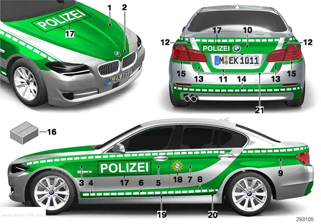 Šema: Nalepnica policija i hitna pomoć