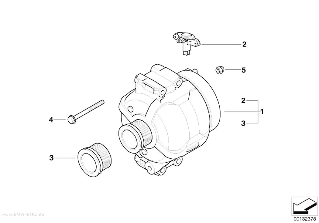 Šema: Alternator 140 / 150 A