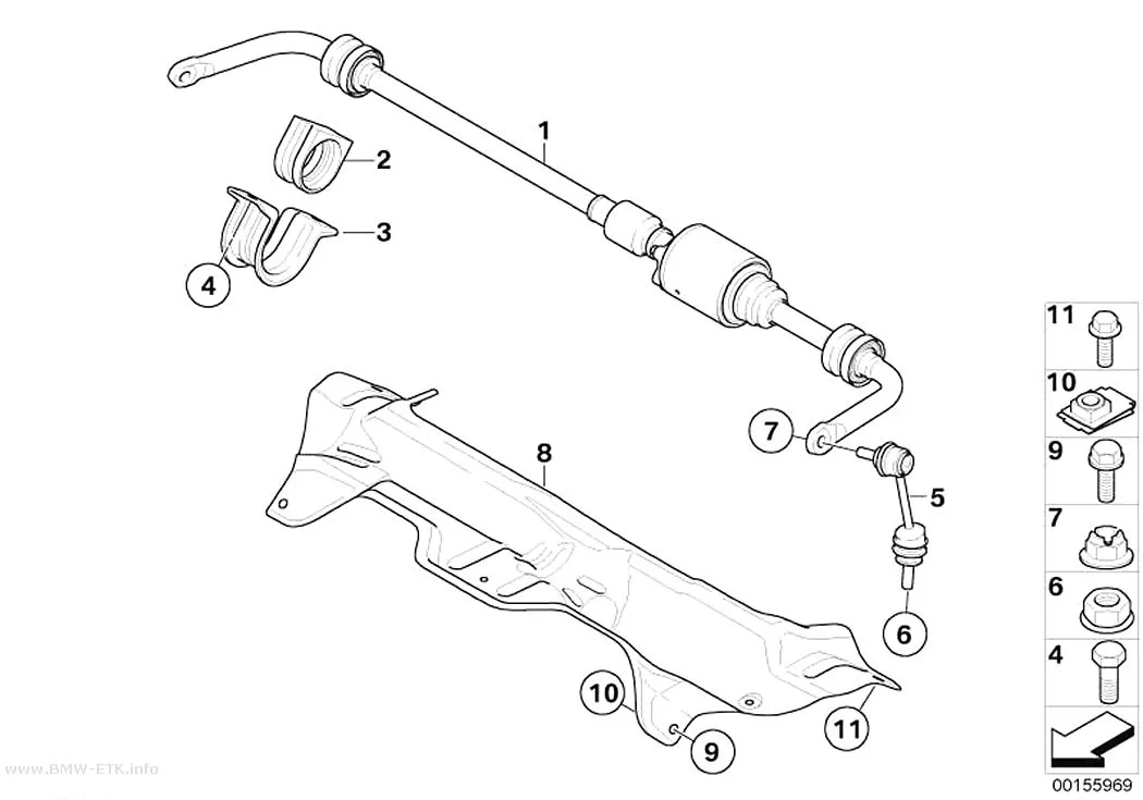 Šema: Zadnja stabilizatorska šipka / Dynamic Drive