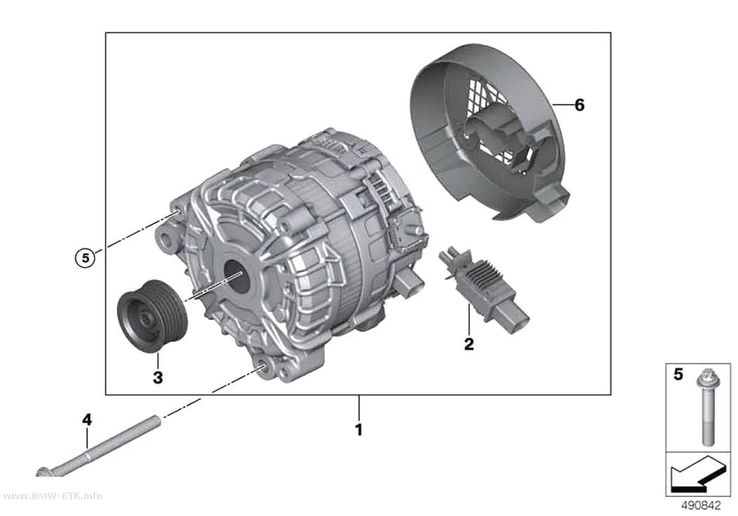 Šema: Alternator