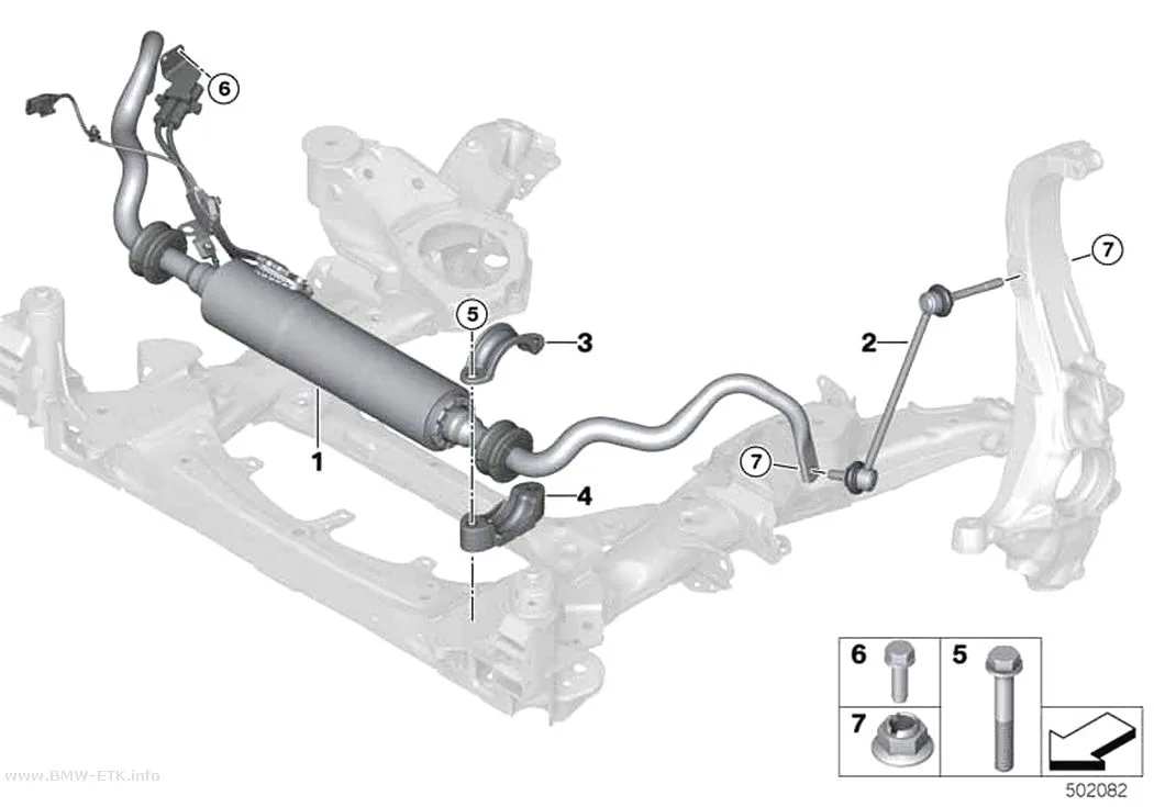 Šema: Prednja stabilizatorska šipka / Dynamic Drive