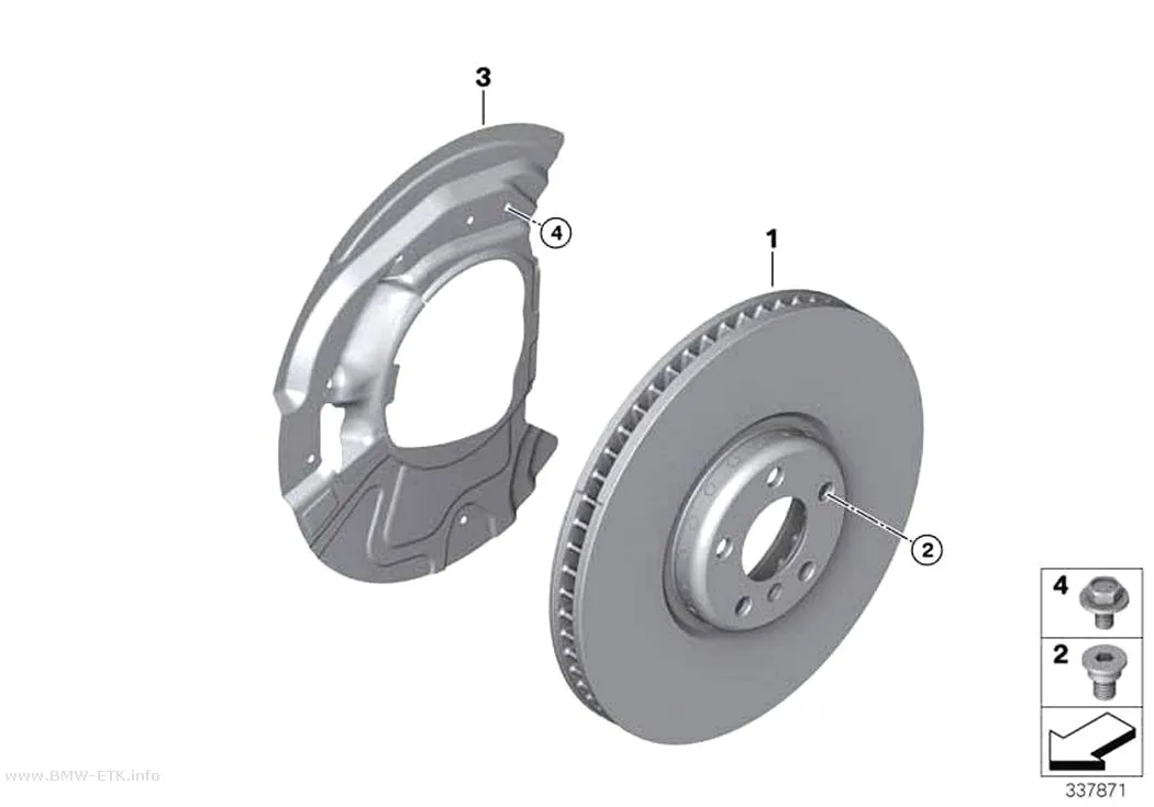 Šema: Prednja kočnica / kočioni disk