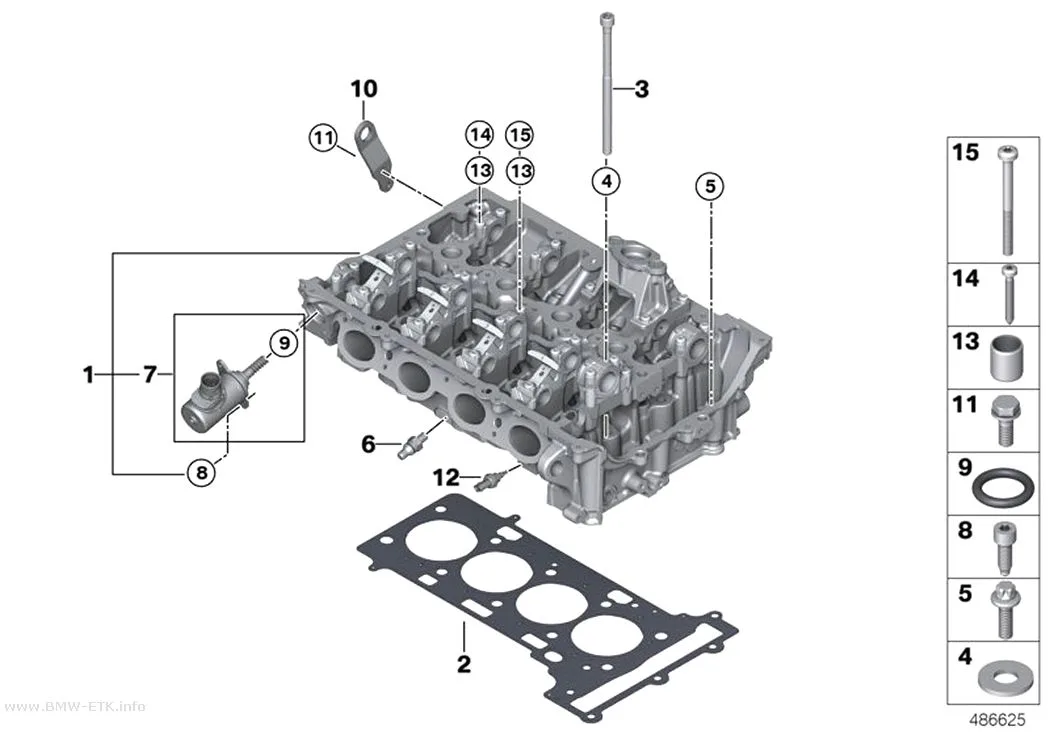 Šema: Glava cilindra