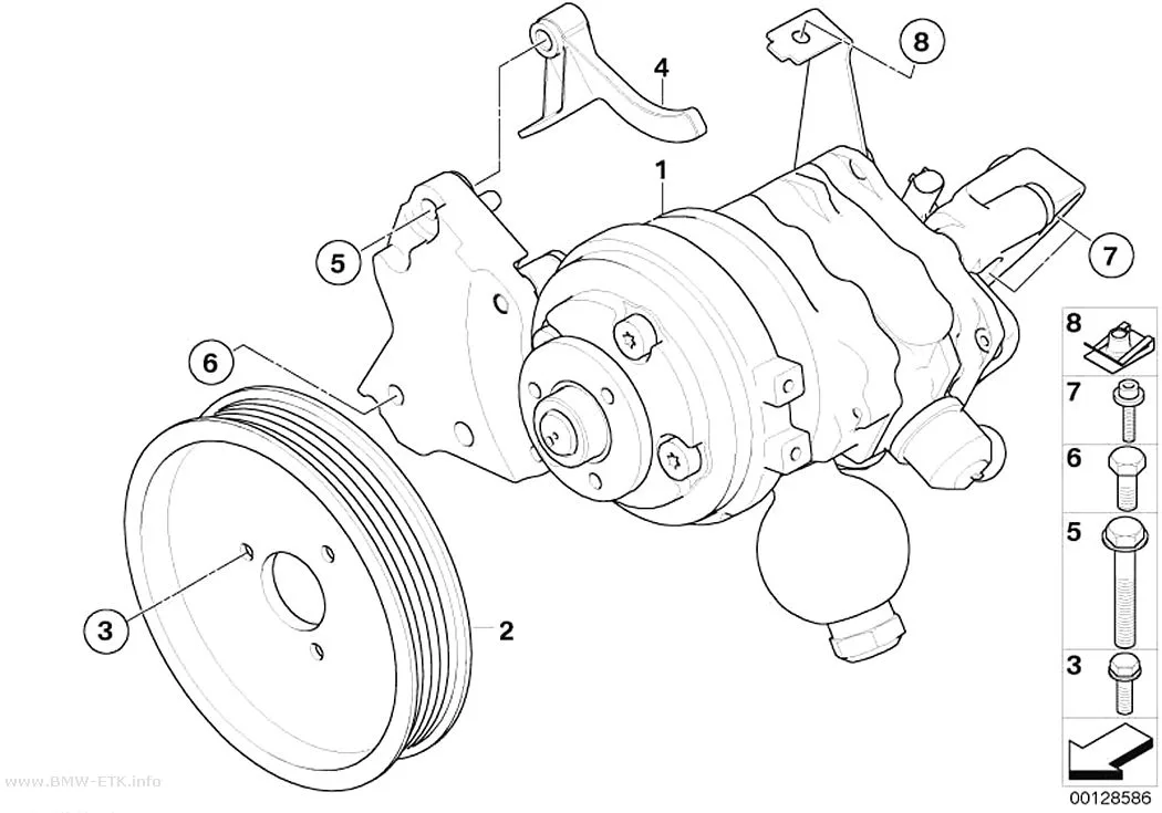 Šema: Pumpa upravljača / Dynamic Drive / aktivno upravljanje