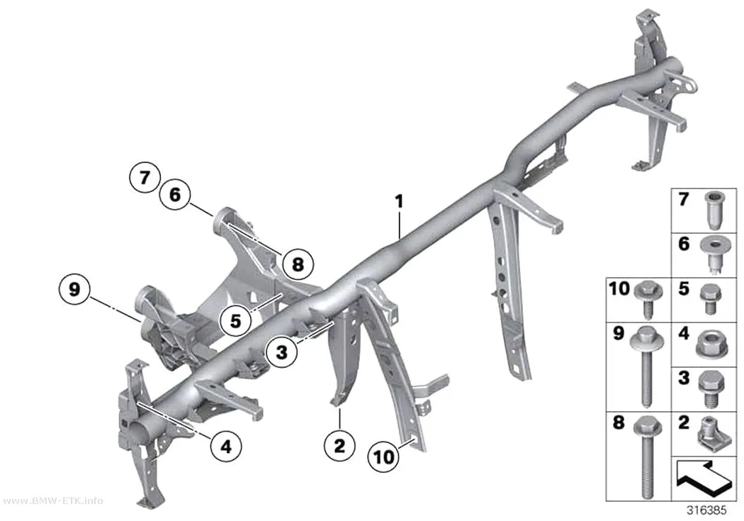 Šema: Nosač instrument table