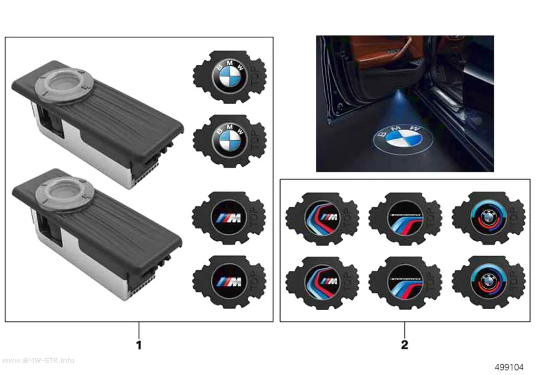 Šema: LED projektor za vrata