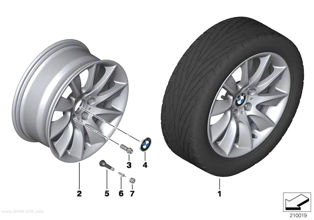 Šema: BMW aluminijumska felna turbine styling 329 - 18"