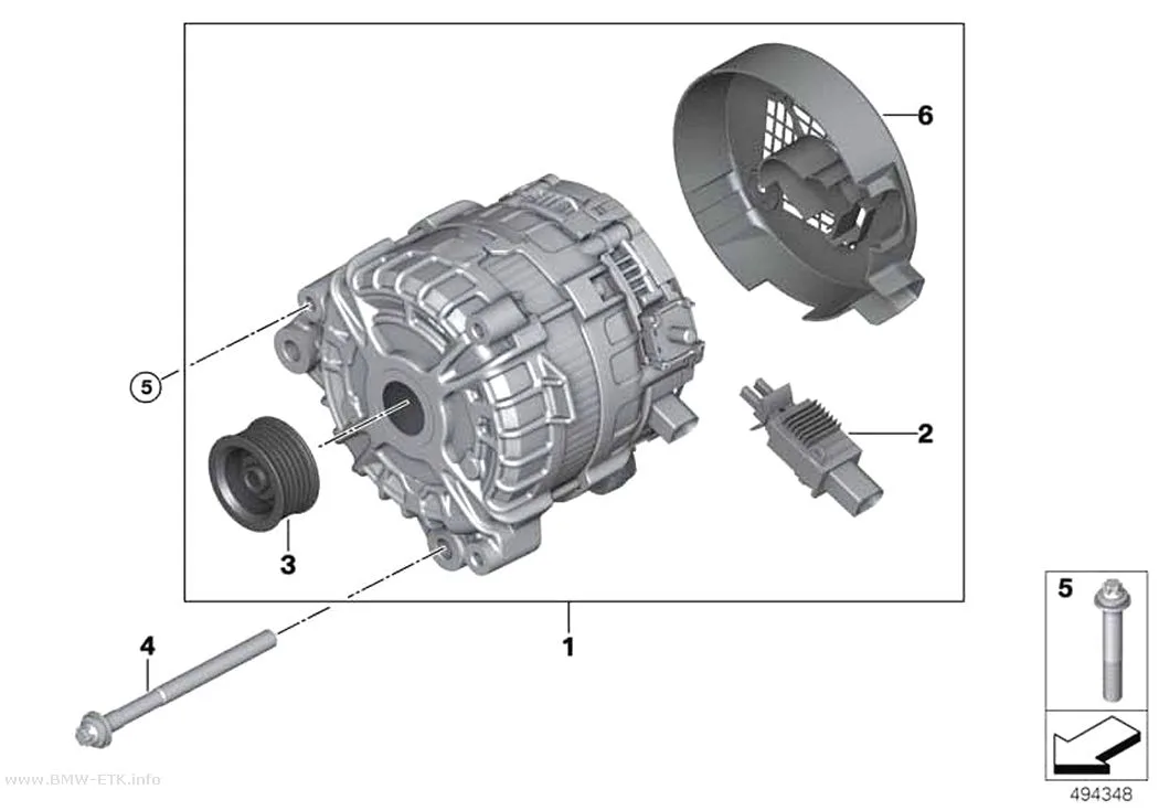 Šema: Alternator