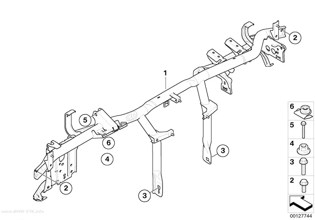 Šema: Nosač instrument table