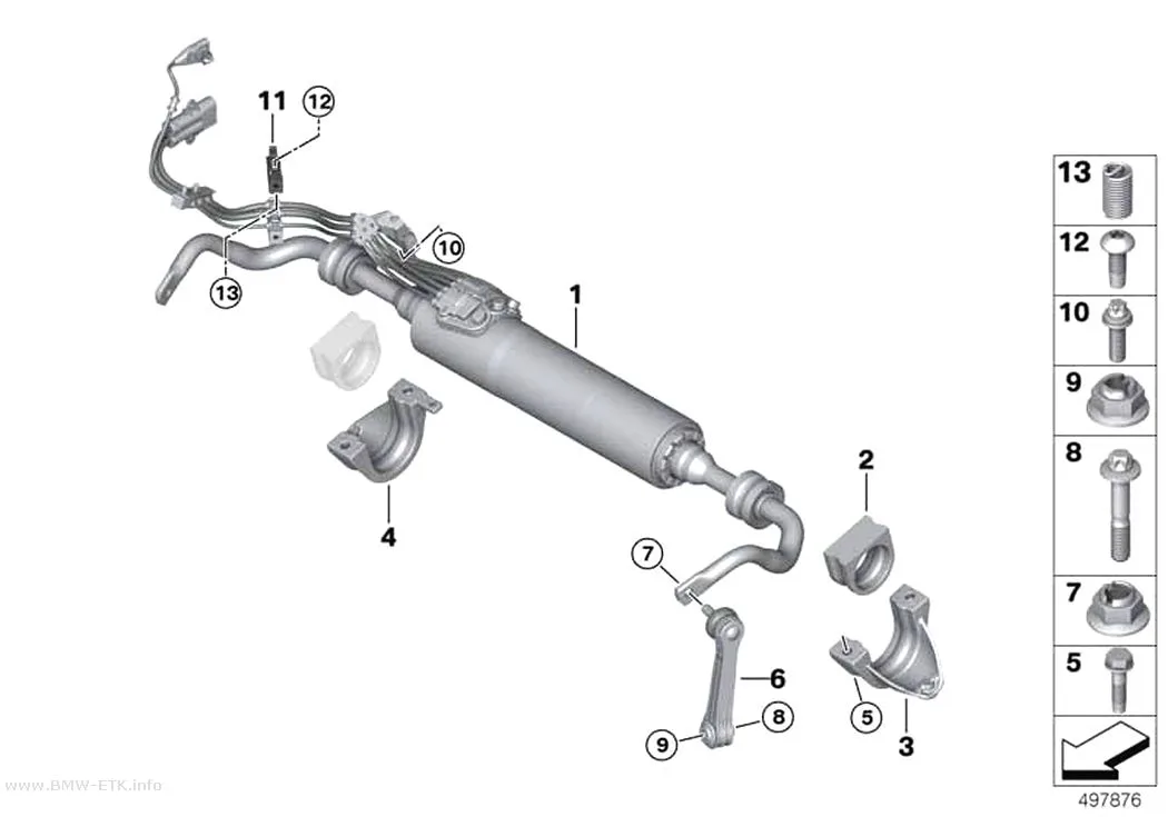 Šema: Zadnja stabilizatorska šipka / Dynamic Drive