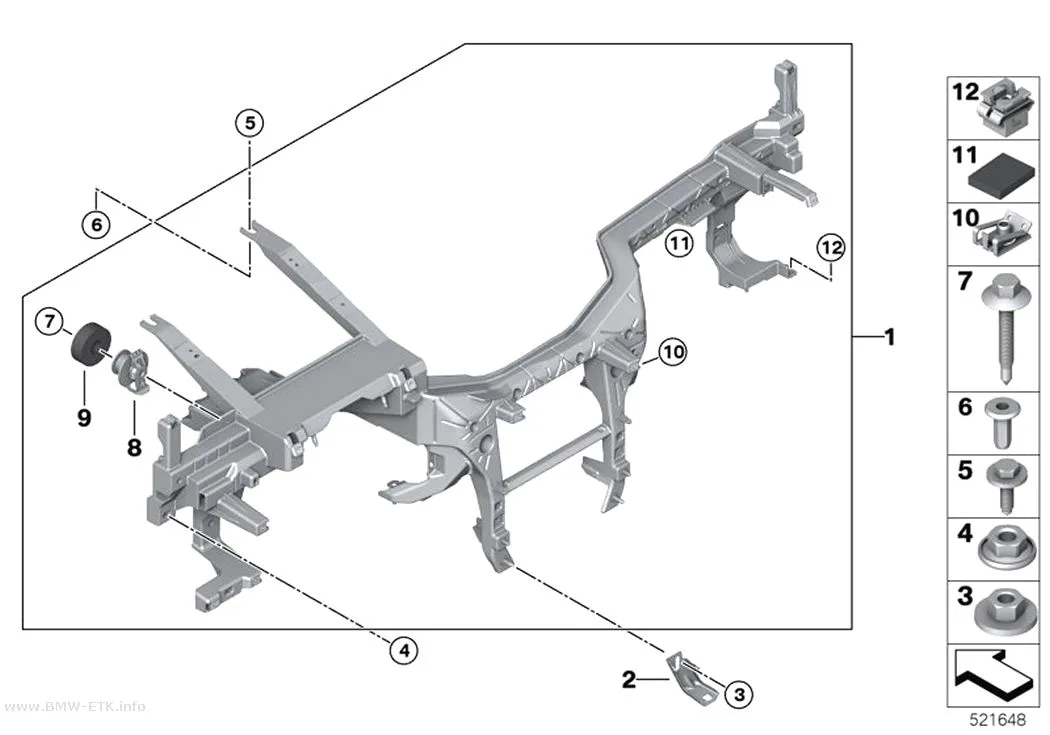 Šema: Nosač instrument table