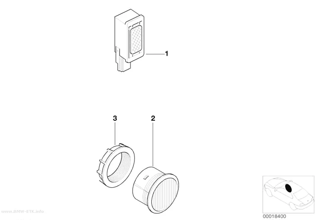 Šema: Pojedinačni delovi za hands-free uređaj