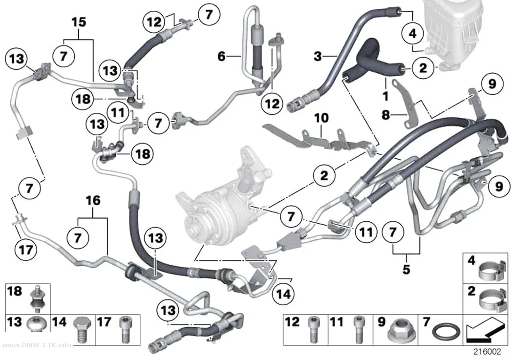 Šema: Servo upravljač / cev za ulje / Dynamic Drive