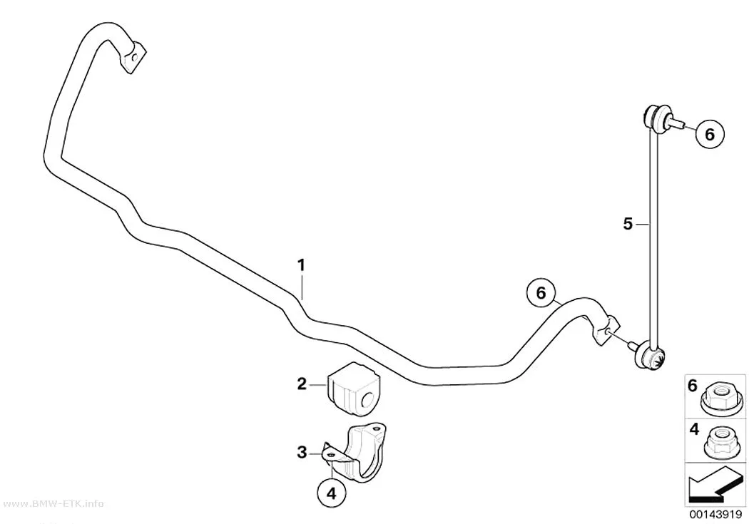 Šema: Stabilizator, prednji