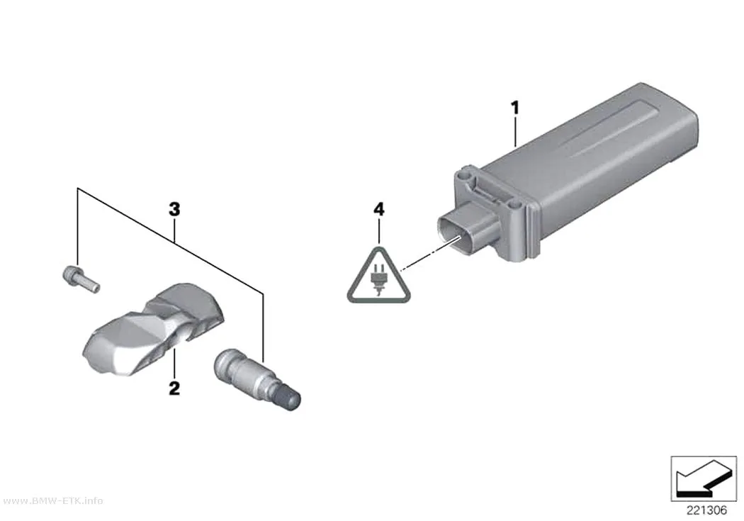 Šema: Kontrola pritiska u pneumaticima (RDC), kontrolna jedinica