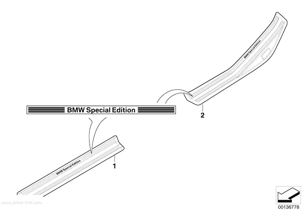 Šema: Individualna ukrasna obloga „BMW Special Edition“