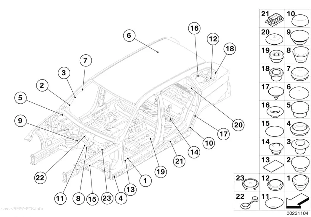 Šema: Zaptivni čep / čep