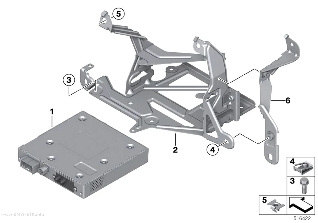 Šema: TV modul / držač