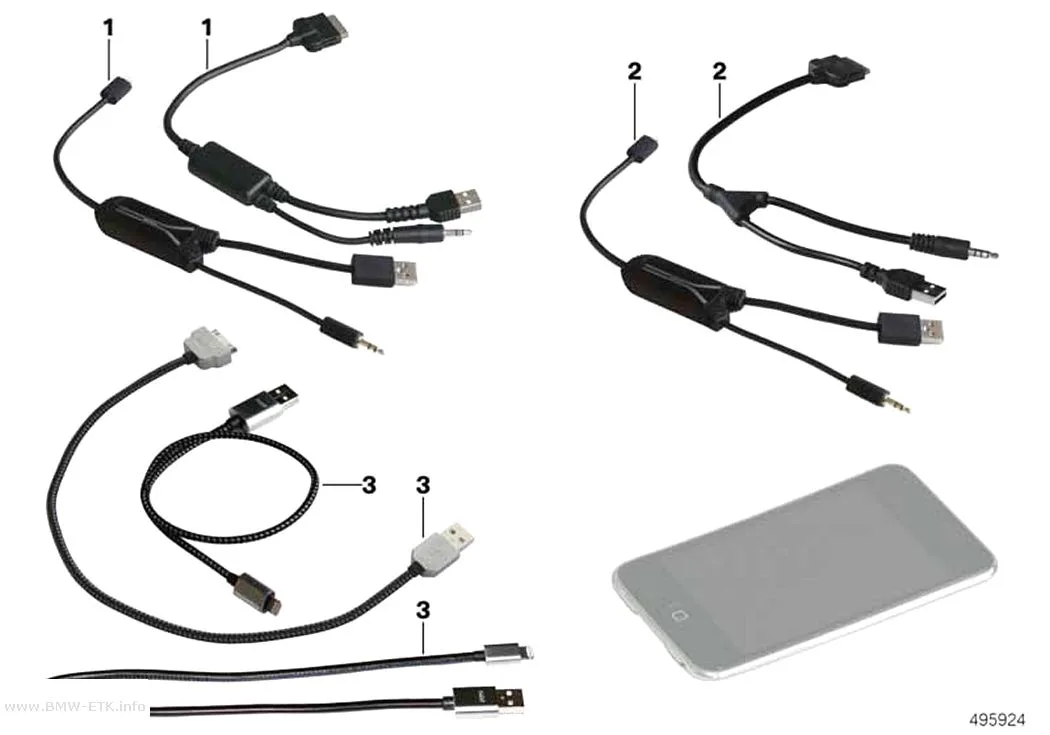 Šema: Adapterski kabl, Apple iPod / iPhone