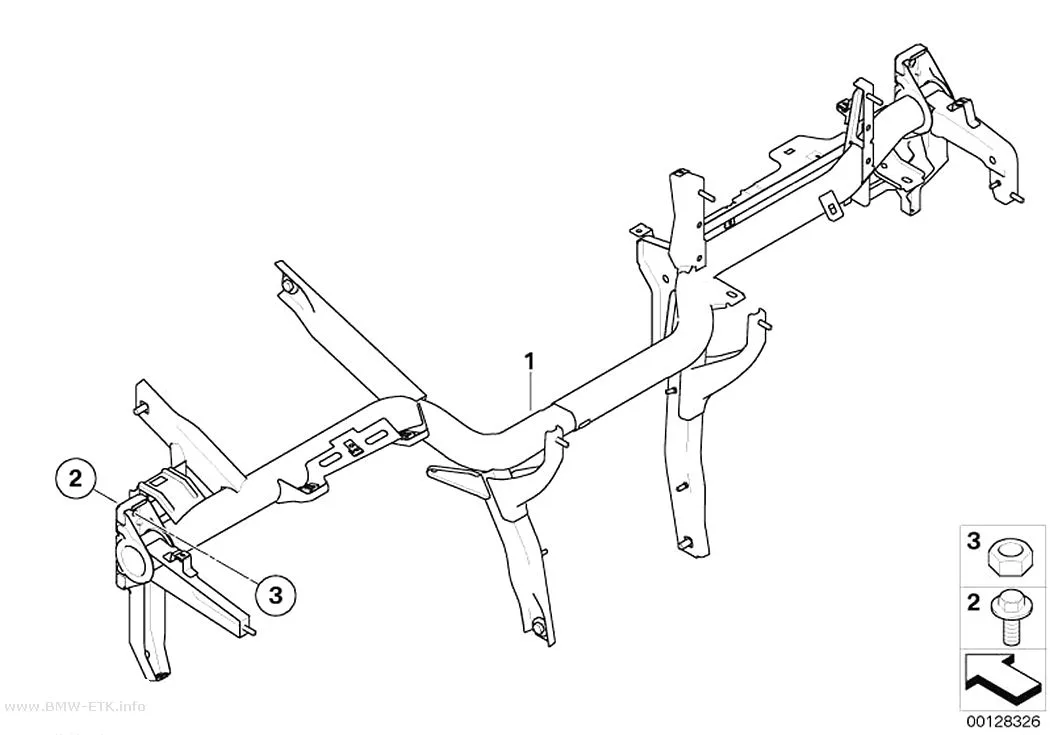 Šema: Nosač instrument table