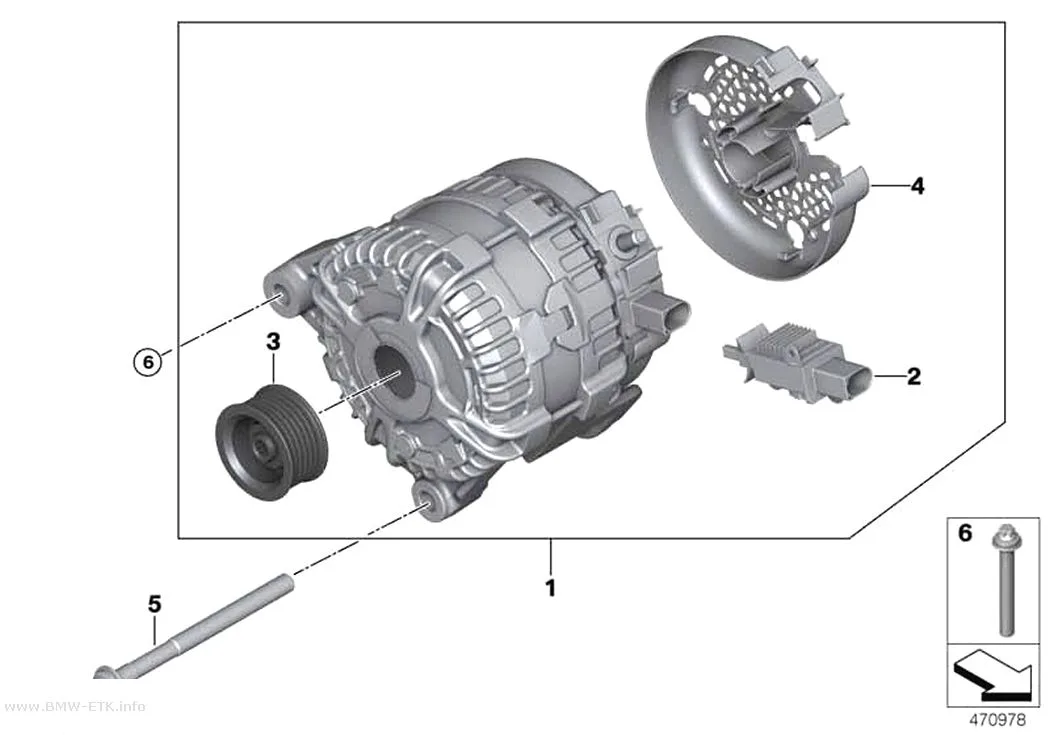 Šema: Alternator