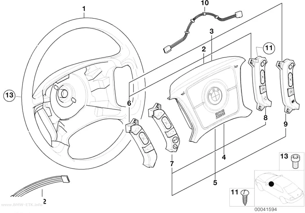 Šema: Volan, Smart airbag, multifunkcionalni