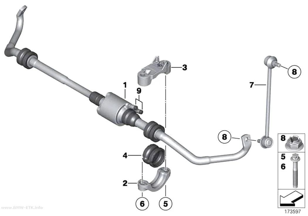 Šema: Prednja stabilizatorska šipka / Dynamic Drive