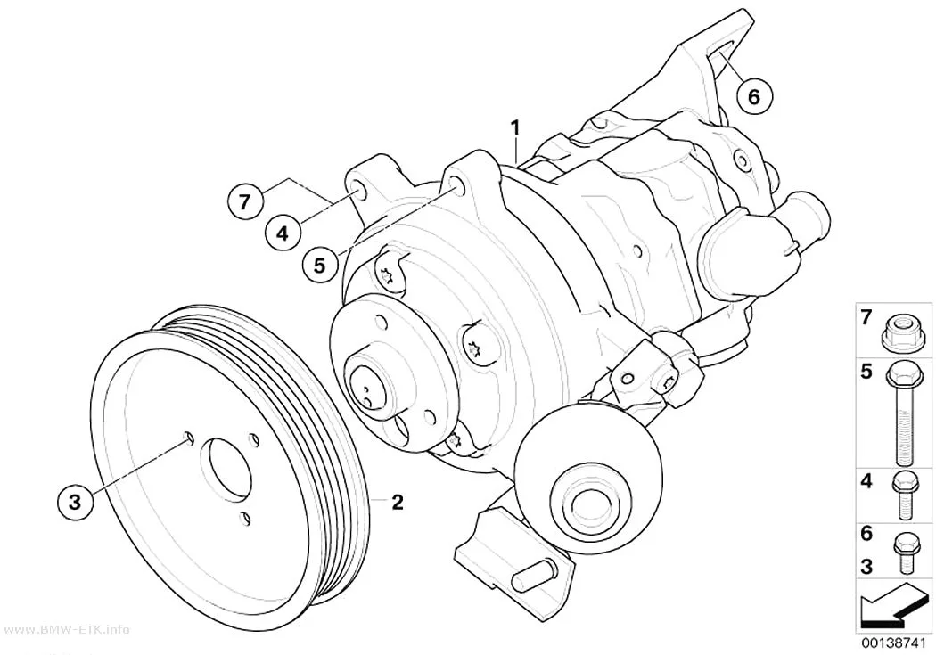 Šema: Pumpa servo upravljača / Dynamic Drive