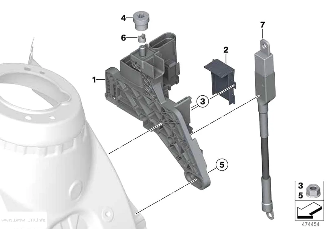 Šema: Priključna tačka B+, motorni prostor
