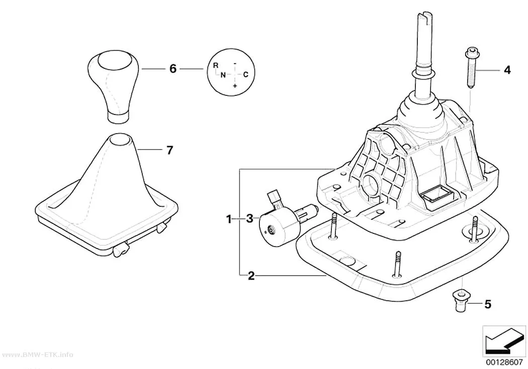 Šema: Menjanje brzina Steptronic, SMG
