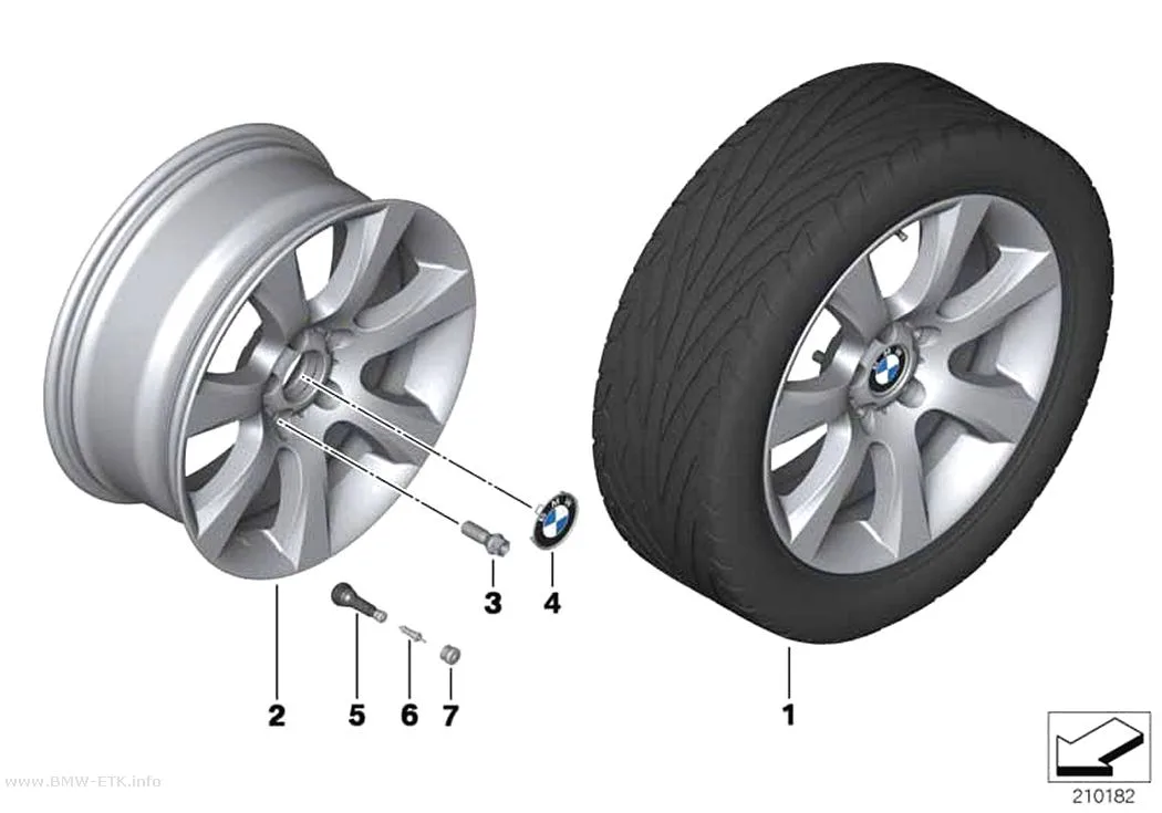 Šema: BMW aluminijumska felna zvezdasti krak 330 - 18"
