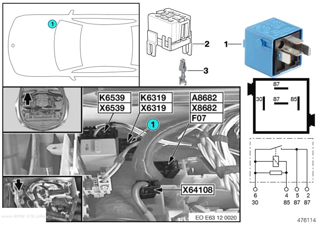 Šema: Relej Valvetronic K6319