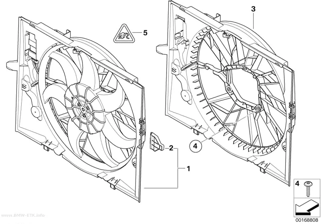 Šema: Usmerivač vazduha ventilatora / ventilator