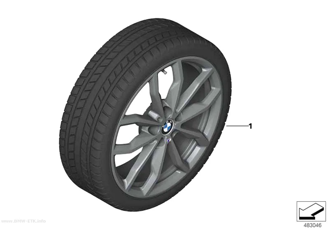 Šema: Zimski točak sa gumom, M Y-krakovi 711M - 18"