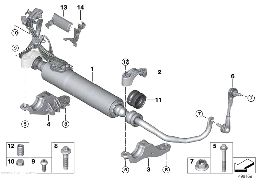 Šema: Prednji stabilizator / Dynamic Drive, pogon na sva četiri točka