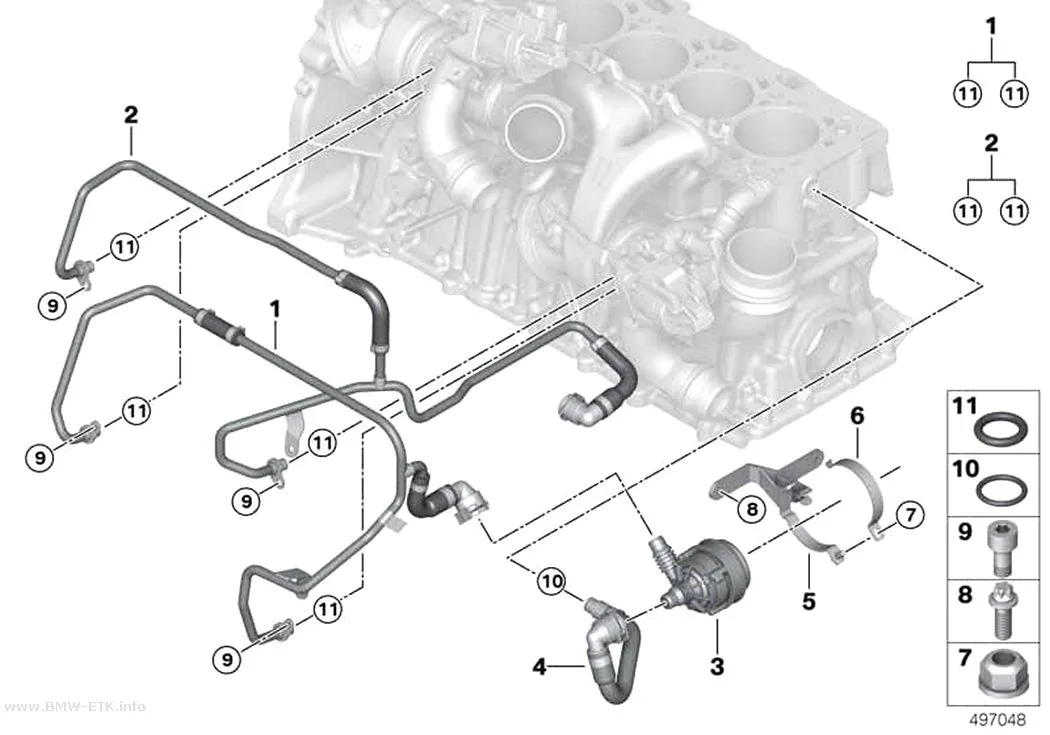 Šema: Sistem hlađenja, izduvni turbopunjač