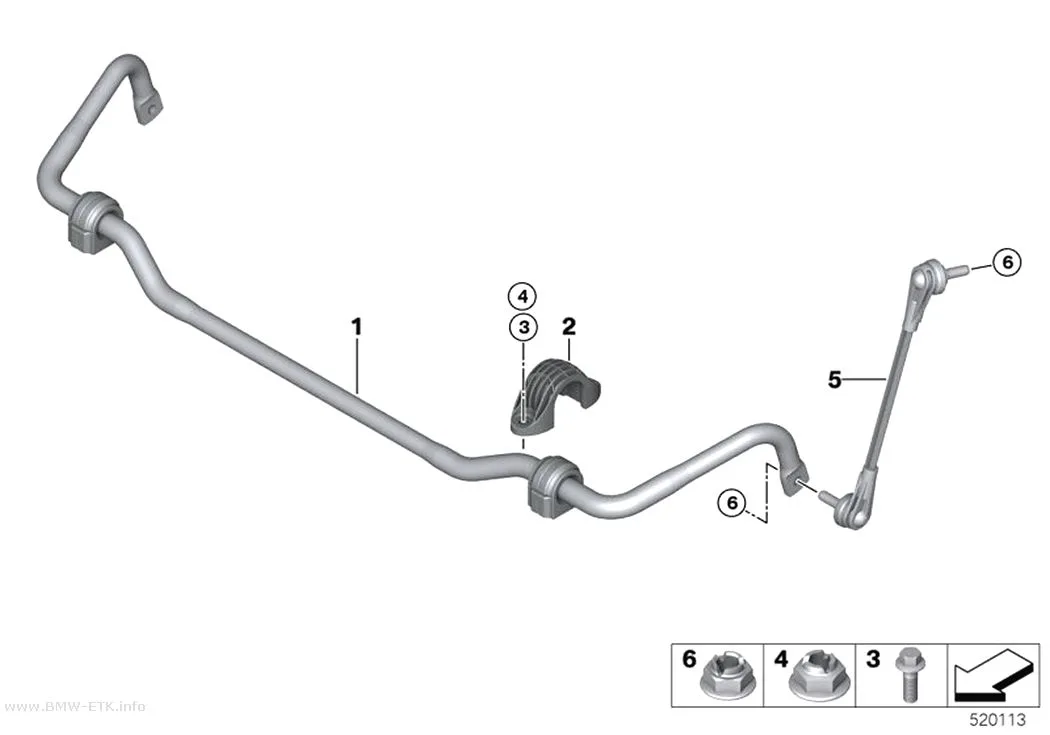 Šema: Stabilizator, prednji