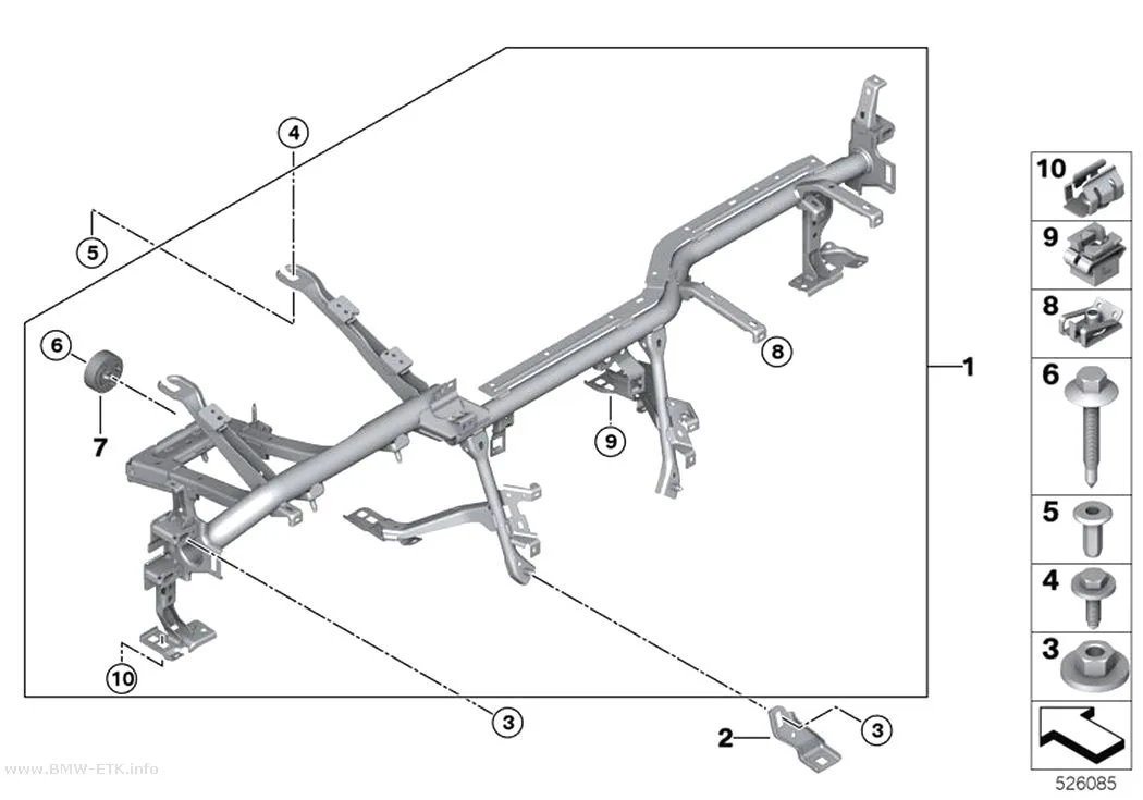Šema: Nosač instrument table