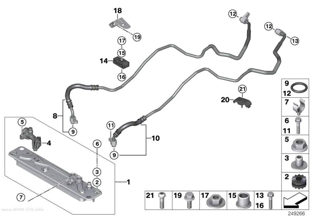 Šema: Izmenjivač toplote / vod hladnjaka ulja menjača